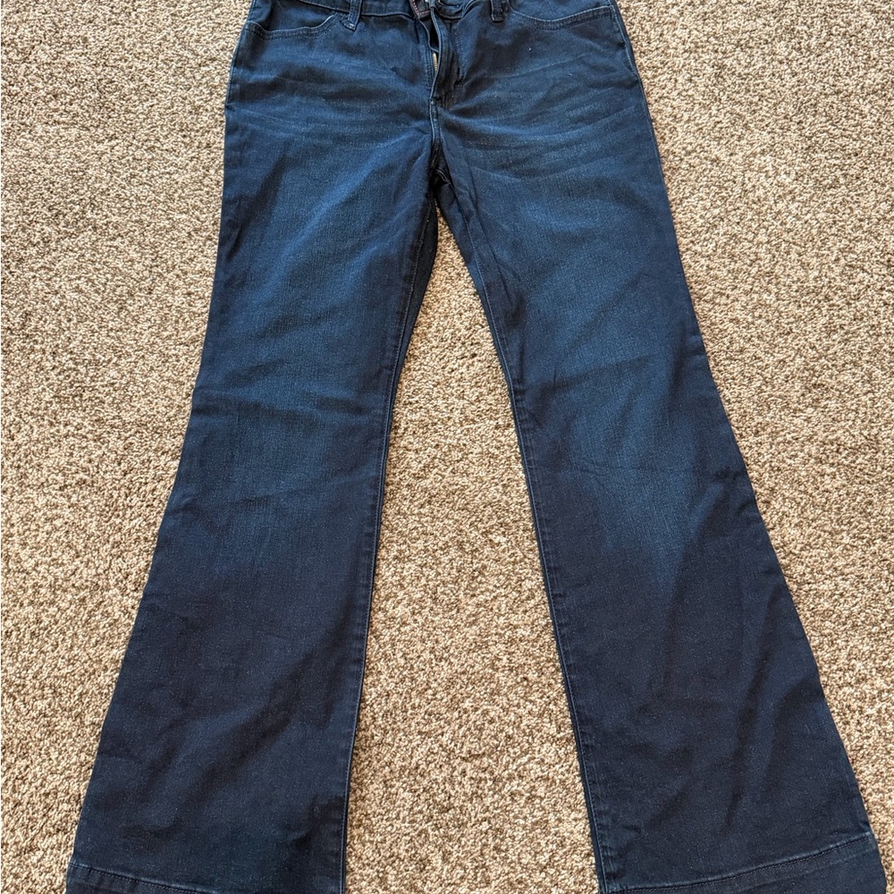Wrangler Women's Flare Jeans in Deep Blue